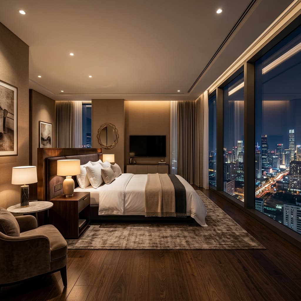 Premium Hotel Suite Room Mockup